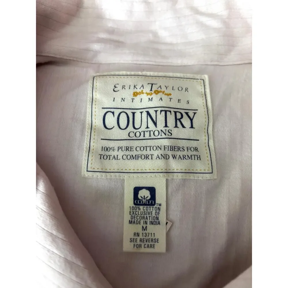 VTG Erika Intimates Country Cottons Nightgown‎ Women’s Pink Soft 90's Sleepwear